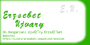 erzsebet ujvary business card